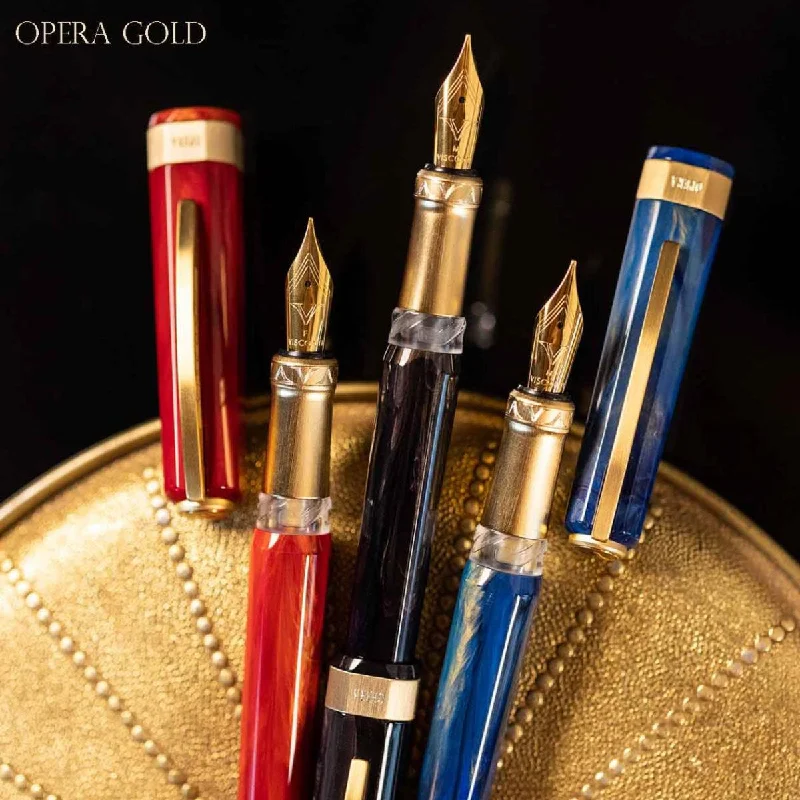 Travel Bag ID Card Holders in Clear Vinyl with LanyardsVisconti Opera Gold Fountain Pen