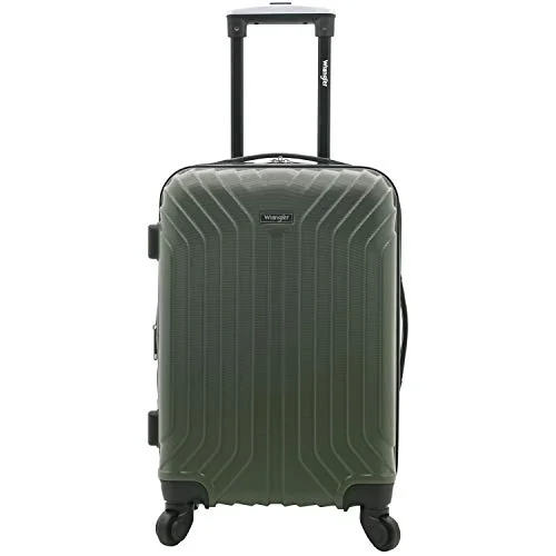 Lightweight Nylon Travel Organizer Pouches in Multicolor for Neat PackingWrangler Auburn Hills Hardside Spinner Luggage, Thyme Green, Carry-On 20-Inch