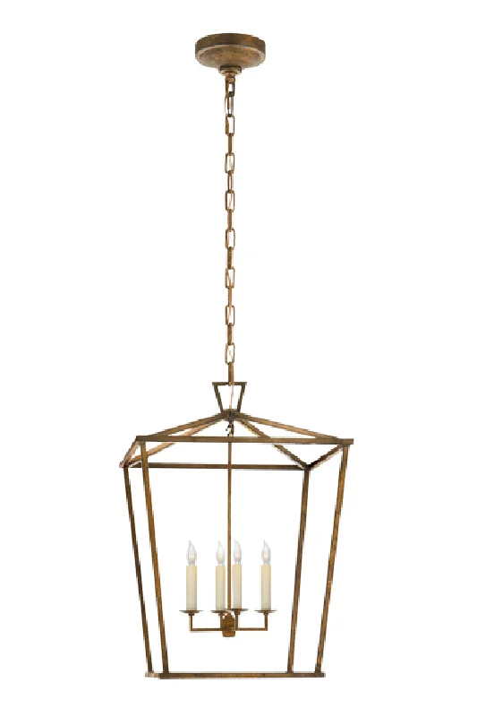 Chandeliers for Low Ceilings to Avoid OvercrowdingChandeliers for Low Ceilings to Avoid OvercrowdingGold Lantern Pendant Lamp | Andrew Martin Darlana