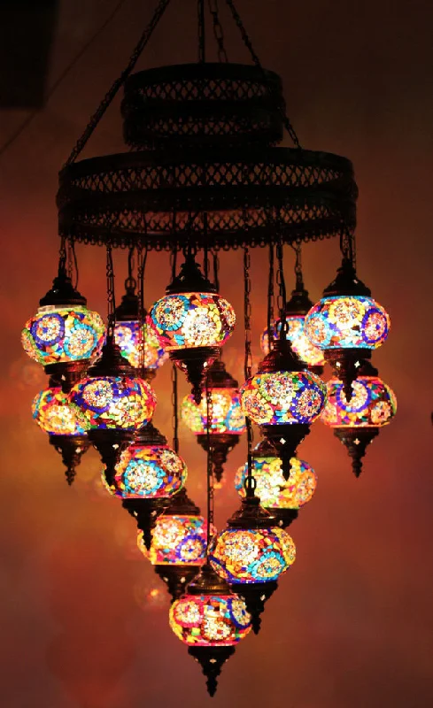 Chandeliers for Living Rooms to Create a Focal PointChandeliers for Living Rooms to Create a Focal PointTurkish Mosaic 15 Globe Chandelier Lamp