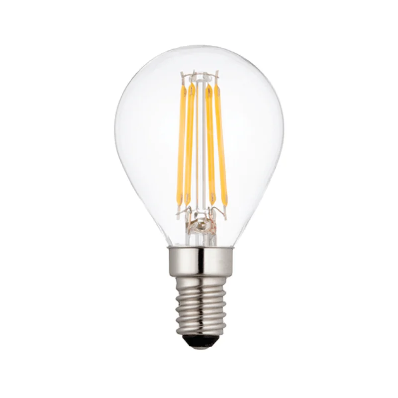 Glass Floor Lamp with Frosted Shades for Soft Diffused LightGlass Floor Lamp with Frosted Shades for Soft Diffused LightE14 LED Filament Lamp/Bulb Dimmable 4W (40W Equivalent)