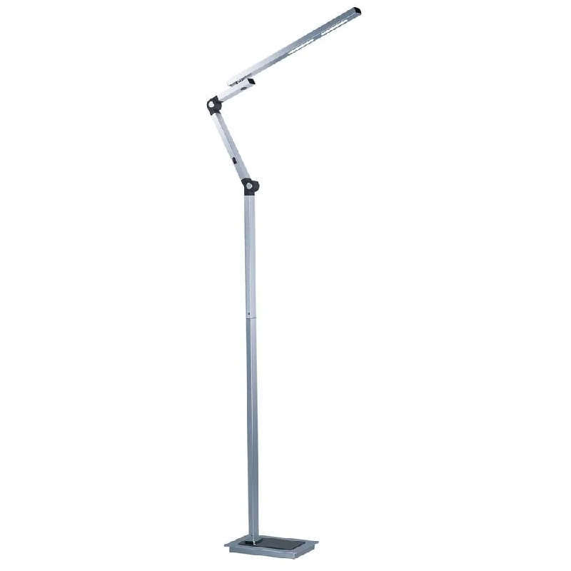 Glass Floor Lamp with Frosted Shades for Soft Diffused LightGlass Floor Lamp with Frosted Shades for Soft Diffused LightEco Task Other 1-light Floor Lamp