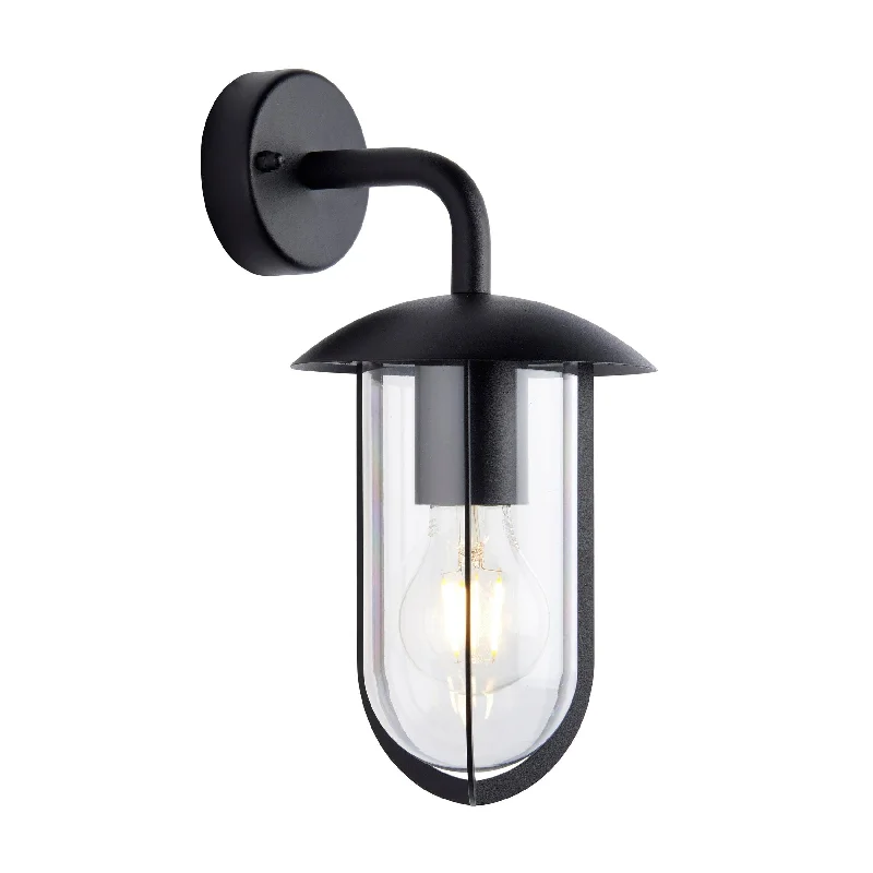 Wood Floor Lamp with Natural Grain for a Warm and Organic FeelWood Floor Lamp with Natural Grain for a Warm and Organic FeelEndon Quinn Black Outdoor Wall Light