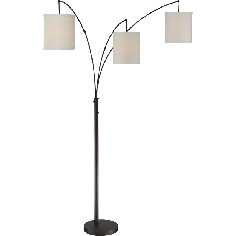 Smart Floor Lamp with Voice Control and Bluetooth ConnectivitySmart Floor Lamp with Voice Control and Bluetooth ConnectivityQuoizel Overlook Oil-Rubbed Bronze Finish Steel Floor Lamp