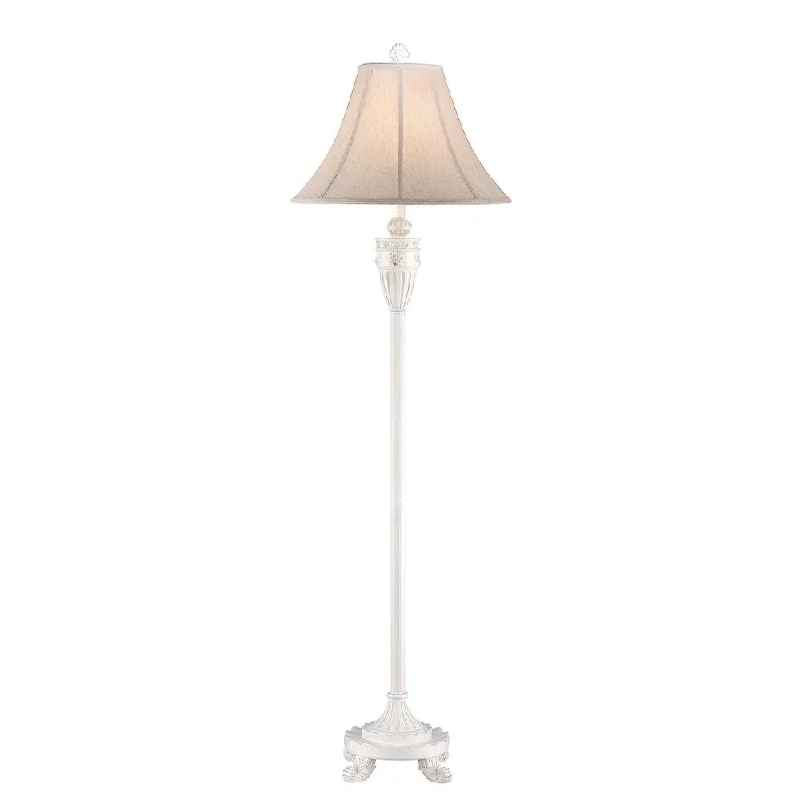 Wood Floor Lamp with Natural Grain for a Warm and Organic FeelWood Floor Lamp with Natural Grain for a Warm and Organic FeelSeahaven Shell Cottage White Floor Lamp 64" high