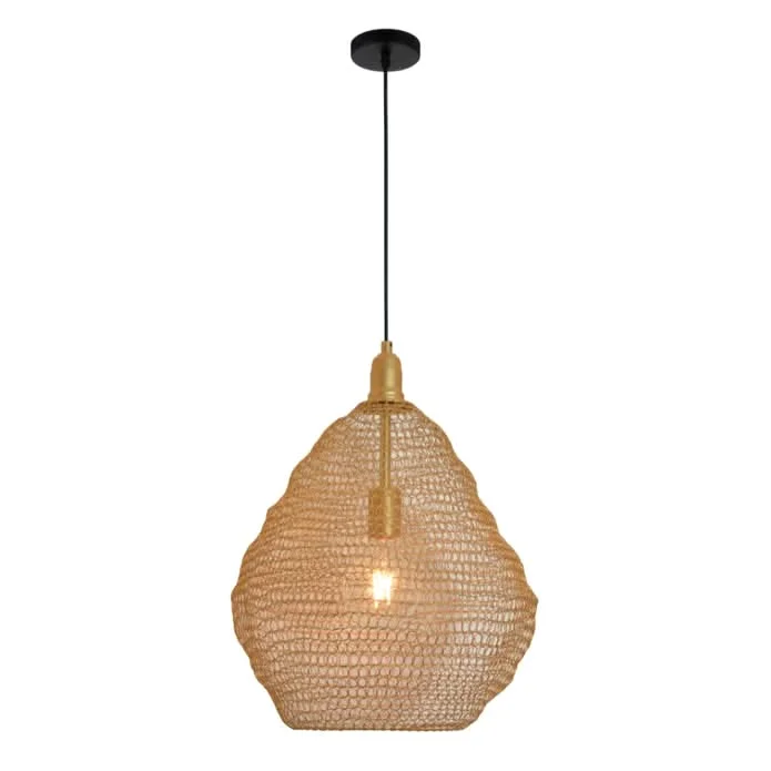 Victorian - Inspired Ceiling Lights with Ornate Crystal ChandeliersVictorian - Inspired Ceiling Lights with Ornate Crystal ChandeliersPhantom 500 Gold Mesh Pendant