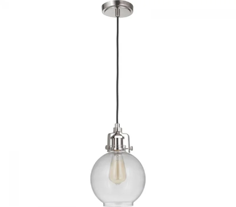Victorian - Inspired Ceiling Lights with Ornate Crystal ChandeliersVictorian - Inspired Ceiling Lights with Ornate Crystal ChandeliersState House 1 Light Clear Ribbed Mini Pendant in Polished Nickel Victorian - Inspired Ceiling Lights with Ornate Crystal ChandeliersVictorian - Inspired Ceiling Lights with Ornate Crystal ChandeliersState House 1 Light Clear Ribbed Mini Pendant in Polished Nickel