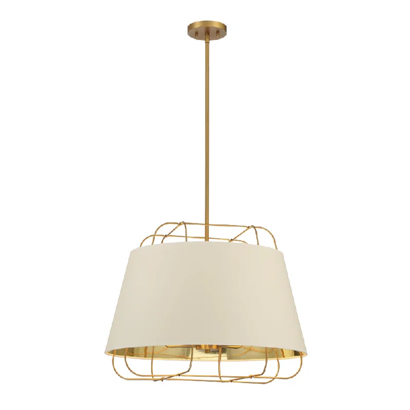 Mid - Century Modern Ceiling Lights with Simple, Sleek LinesMid - Century Modern Ceiling Lights with Simple, Sleek LinesTura, 6 Lights Pendant, White