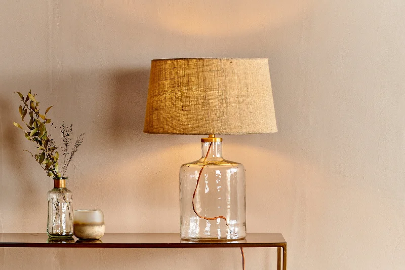 victorian style table lamps with ornate details for traditional homesvictorian style table lamps with ornate details for traditional homesNkuku Edina Recycled Clear Glass Table Lamp Small