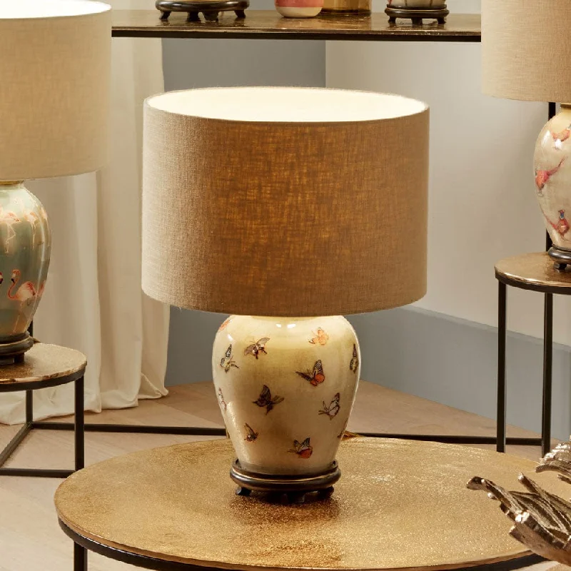 asian inspired table lamps with bamboo accents for a zen atmosphereasian inspired table lamps with bamboo accents for a zen atmosphereButterflies Small Glass Table Lamp