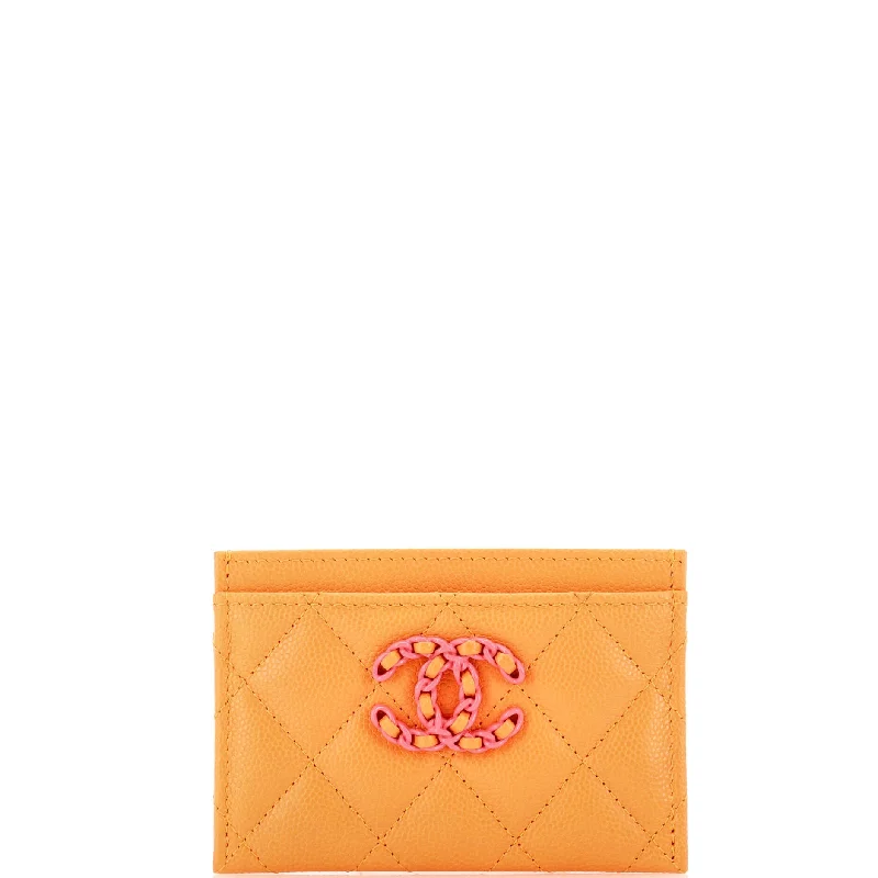 Women's money clip for a back - to - school accessory19 Card Holder Quilted Caviar Women's money clip for a back - to - school accessory19 Card Holder Quilted Caviar
