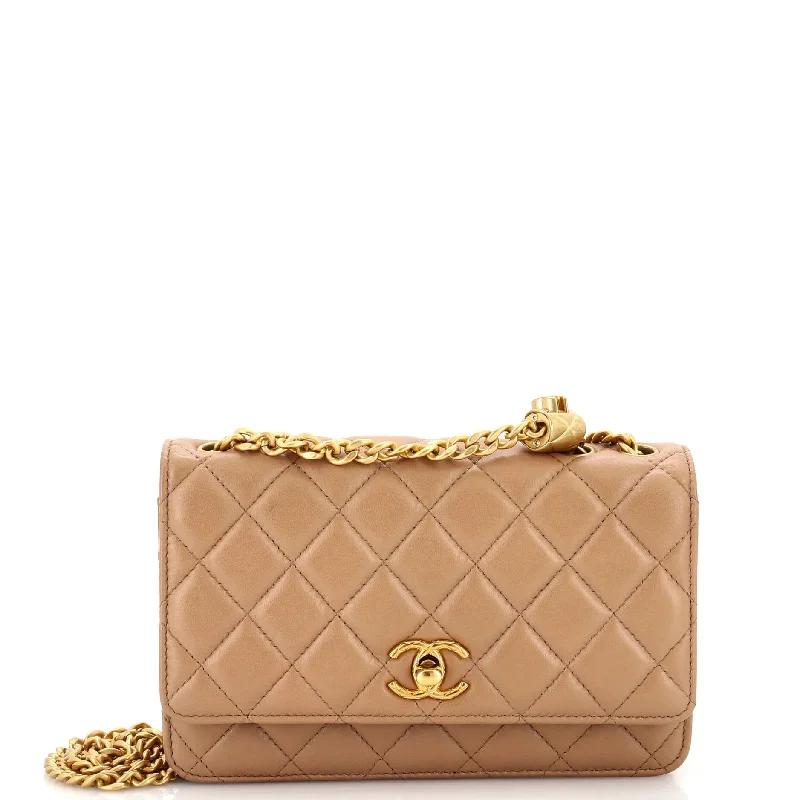 Women's money clip made of genuine crocodile leatherAll Slide Long Wallet on Chain Quilted Lambskin Women's money clip made of genuine crocodile leatherAll Slide Long Wallet on Chain Quilted Lambskin