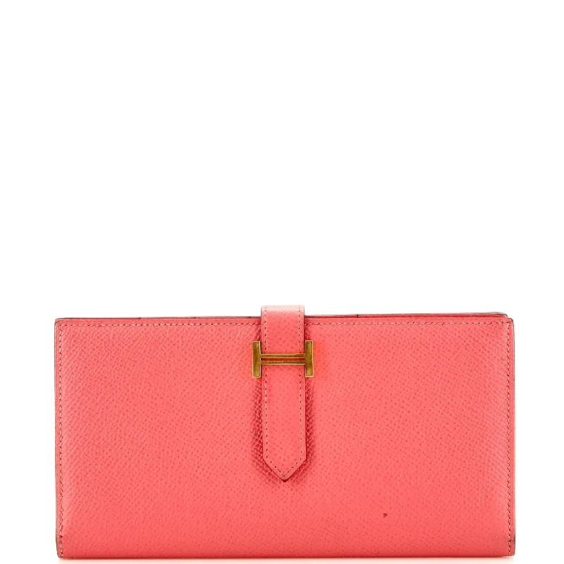 Women's money clip with a transparent acrylic design​Bearn Wallet Epsom Long