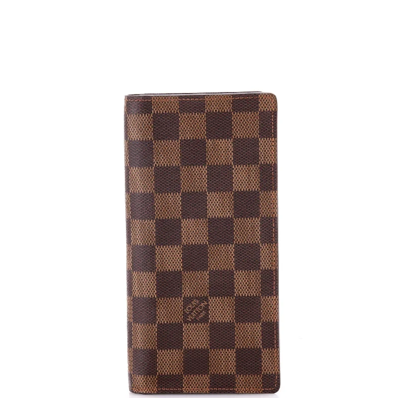 Women's money clip for travel - easy to carry​Brazza Wallet Damier