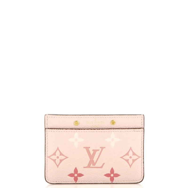 Women's money clip with a zodiac symbol designCard Holder By The Pool Monogram Empreinte Giant Women's money clip with a zodiac symbol designCard Holder By The Pool Monogram Empreinte Giant