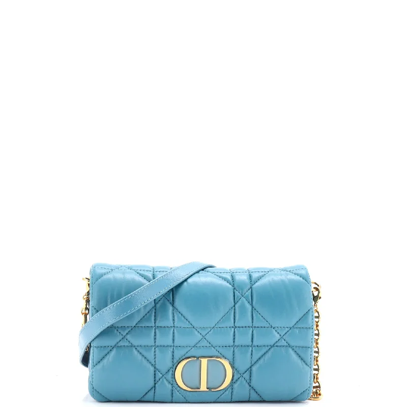 Designer women's money clip for luxury loversCaro Flap Pouch with Chain Macrocannage Quilt Calfskin Mini Designer women's money clip for luxury loversCaro Flap Pouch with Chain Macrocannage Quilt Calfskin Mini