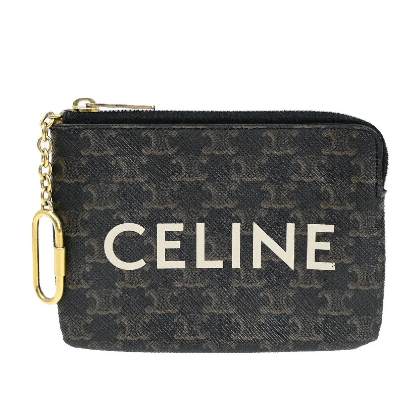 Lightweight women's money clip for everyday use​Céline Triomphe  Canvas Wallet  (Pre-Owned)