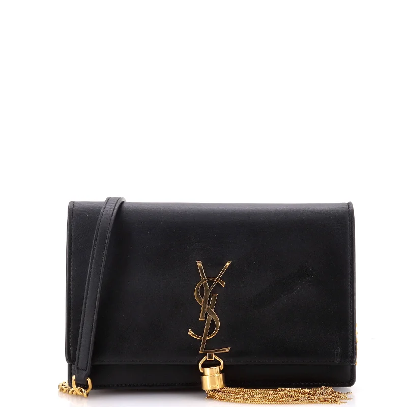 Women's money clip with a secret compartmentClassic Monogram Tassel Chain Wallet Leather Women's money clip with a secret compartmentClassic Monogram Tassel Chain Wallet Leather