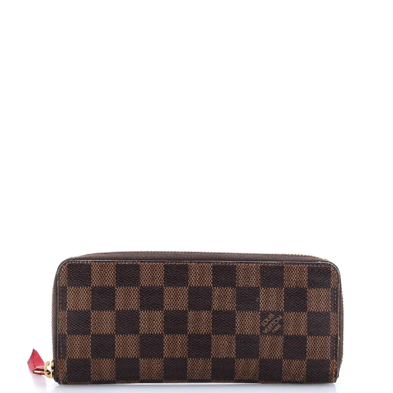 Sparkly women's money clip with rhinestones​Clemence Wallet Damier