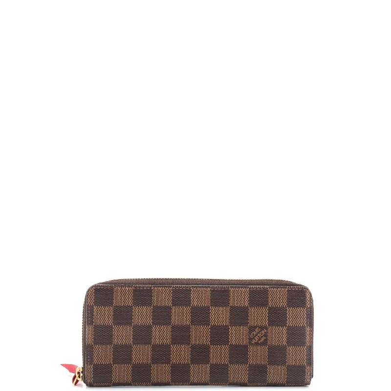 Women's money clip with a magnetic closure​Clemence Wallet Damier