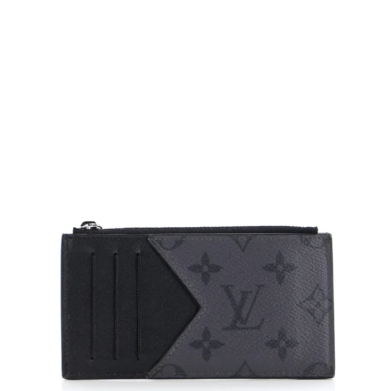 Women's money clip for travel - easy to carry​Coin Card Holder Monogram Taigarama