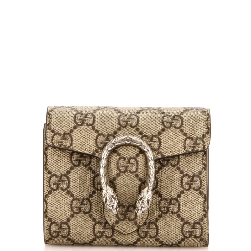 Women's money clip for plus - size handbagsDionysus Card Case Wallet GG Coated Canvas Compact Women's money clip for plus - size handbagsDionysus Card Case Wallet GG Coated Canvas Compact
