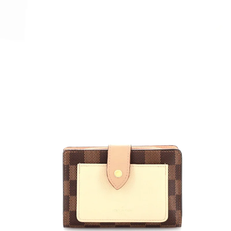 Vintage - style women's money clip for retro enthusiastsJuliette Wallet Damier with Leather Vintage - style women's money clip for retro enthusiastsJuliette Wallet Damier with Leather