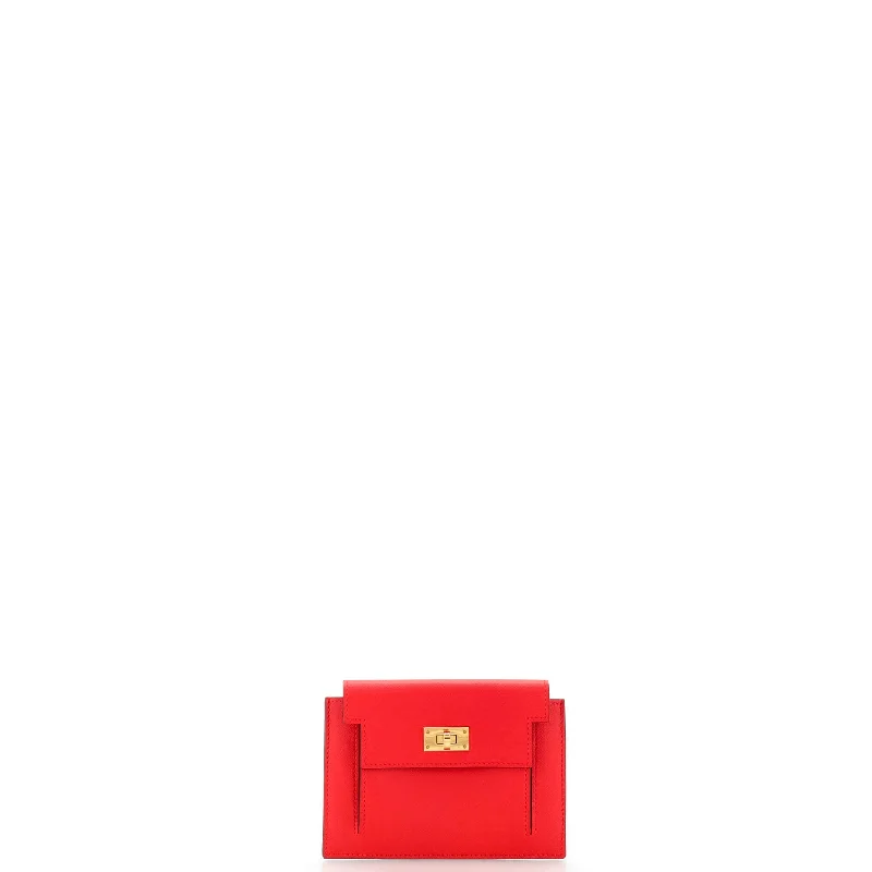 Women's money clip for a bridal party gift​Kelly Pocket Compact Wallet Epsom