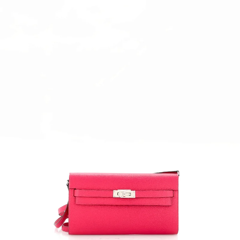 Women's money clip with a double - sided design​Kelly To Go Wallet Chevre Mysore