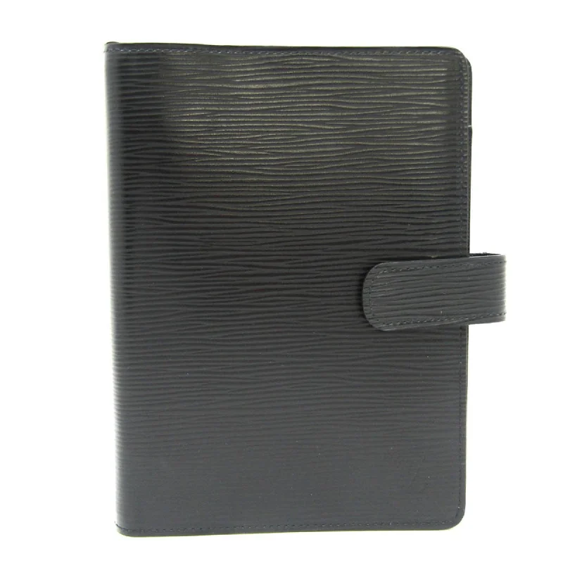 Women's money clip with a scalloped edge​Louis Vuitton Agenda Mm  Leather Wallet  (Pre-Owned)