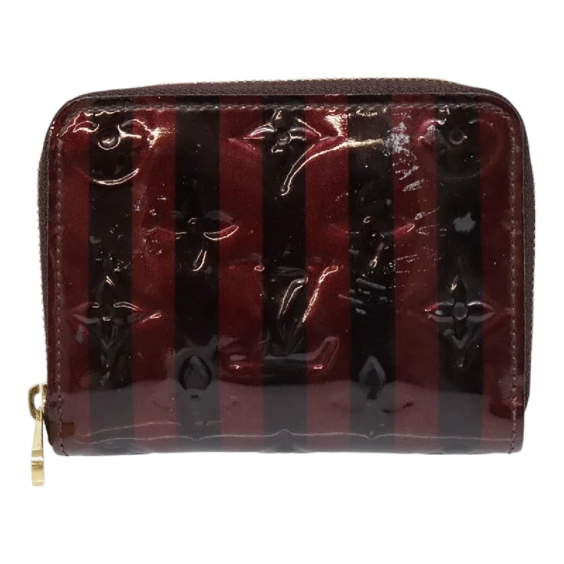 Women's money clip with a built - in card holder​Louis Vuitton Zippy Coin Purse  Patent Leather Wallet  (Pre-Owned)