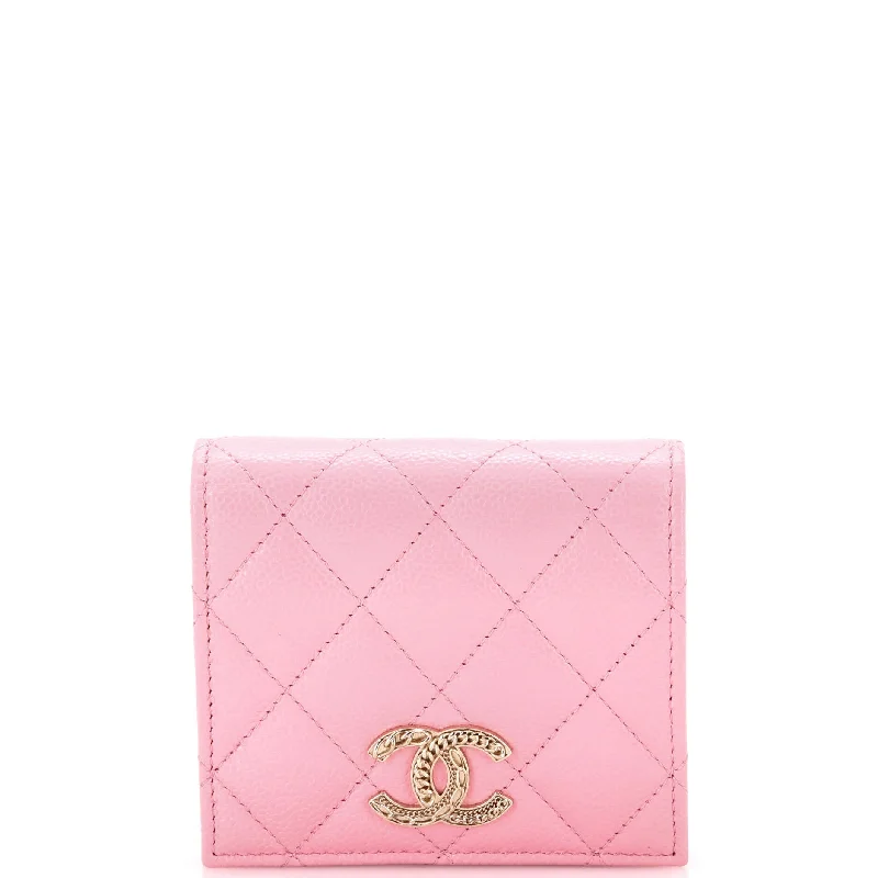 Elegant women's money clip for formal occasionsMultichain CC Bifold Wallet Quilted Caviar Compact Elegant women's money clip for formal occasionsMultichain CC Bifold Wallet Quilted Caviar Compact