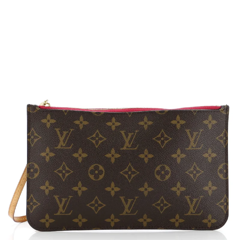 Women's money clip for plus - size handbags​Neverfull Pochette Monogram Canvas Large