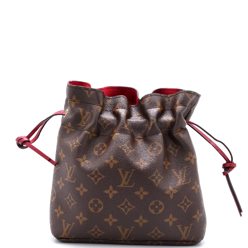 Women's money clip with a built - in card holder​Noe Pouch Monogram Canvas
