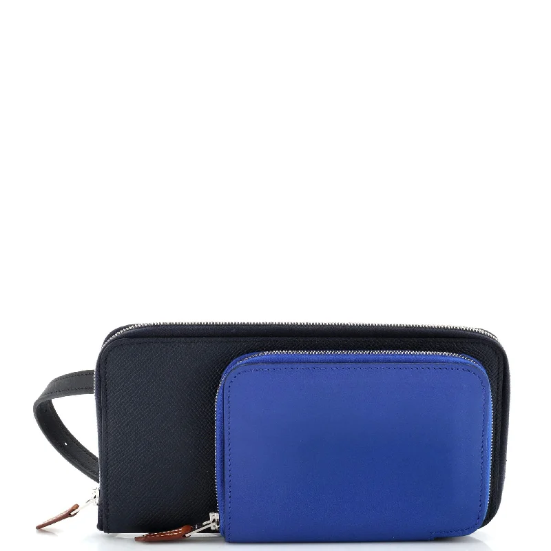 Women's money clip with a scalloped edge​Nouveau To Go Wallet Epsom with Swift