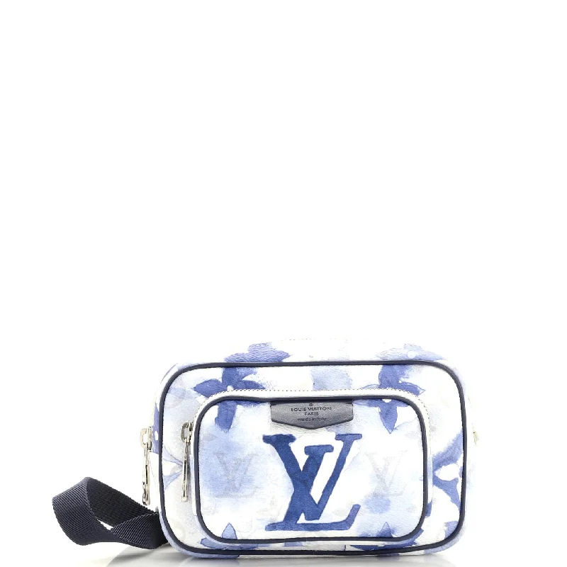 Women's money clip for a DIY - inspired styleOutdoor Pouch Limited Edition Monogram Watercolor Canvas