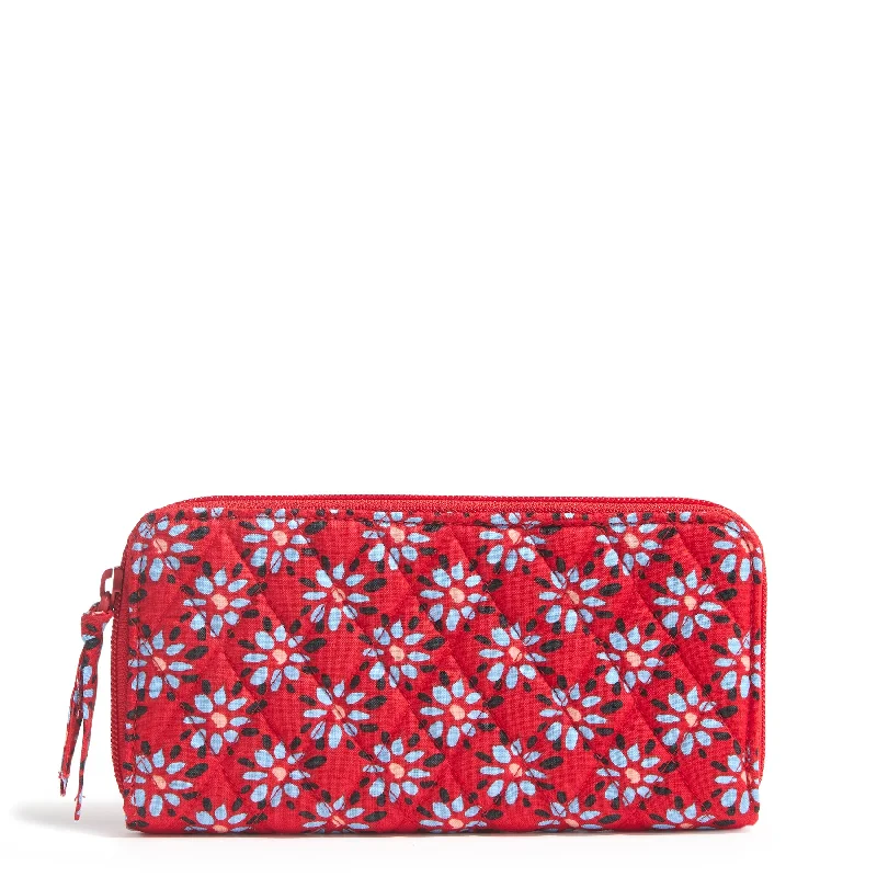 Women's money clip for left - handed users​Outlet Cotton Essential Continental Wallet