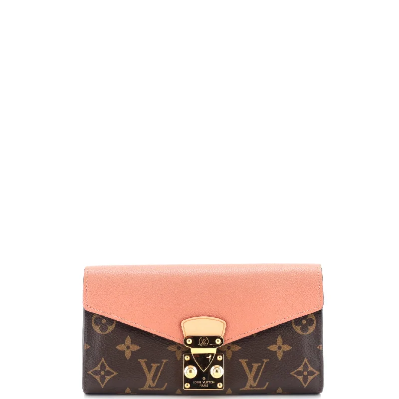 Women's money clip for left - handed usersPallas Wallet Monogram Canvas and Calfskin Women's money clip for left - handed usersPallas Wallet Monogram Canvas and Calfskin