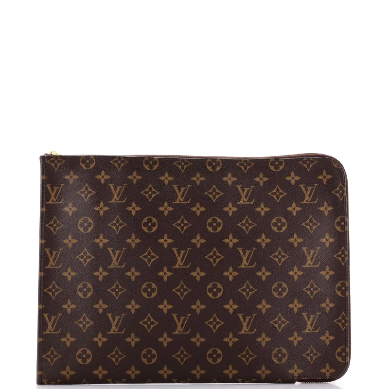 Sustainable women's money clip made from recycled materialsPoche Documents Monogram Canvas Sustainable women's money clip made from recycled materialsPoche Documents Monogram Canvas