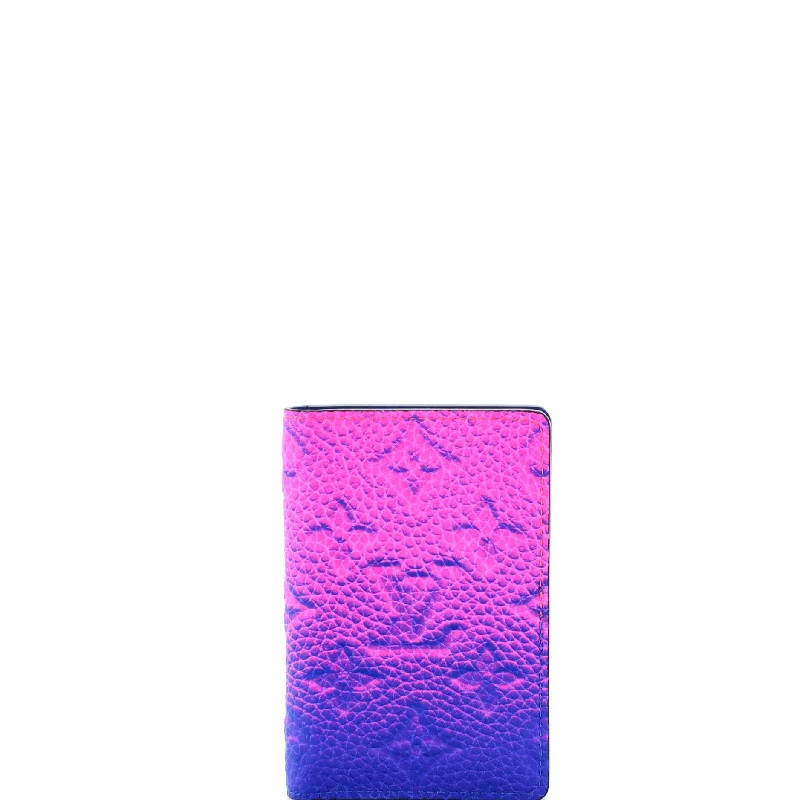 Women's money clip in a trendy geometric shapePocket Organizer Limited Edition Illusion Monogram Taurillon Leather Women's money clip in a trendy geometric shapePocket Organizer Limited Edition Illusion Monogram Taurillon Leather