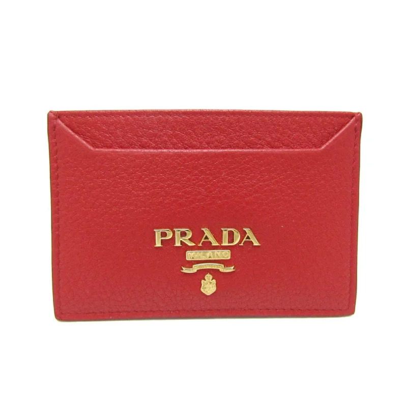 Vintage - style women's money clip for retro enthusiasts​Prada Vitello  Leather Wallet  (Pre-Owned)