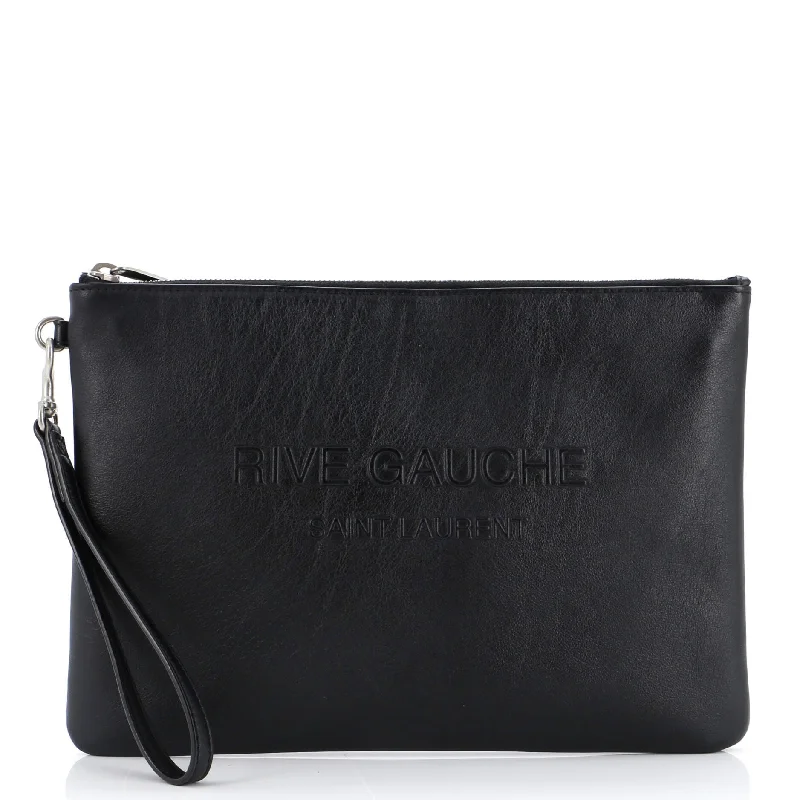 Women's money clip for minimalist fashionistas​Rive Gauche Pouch Leather