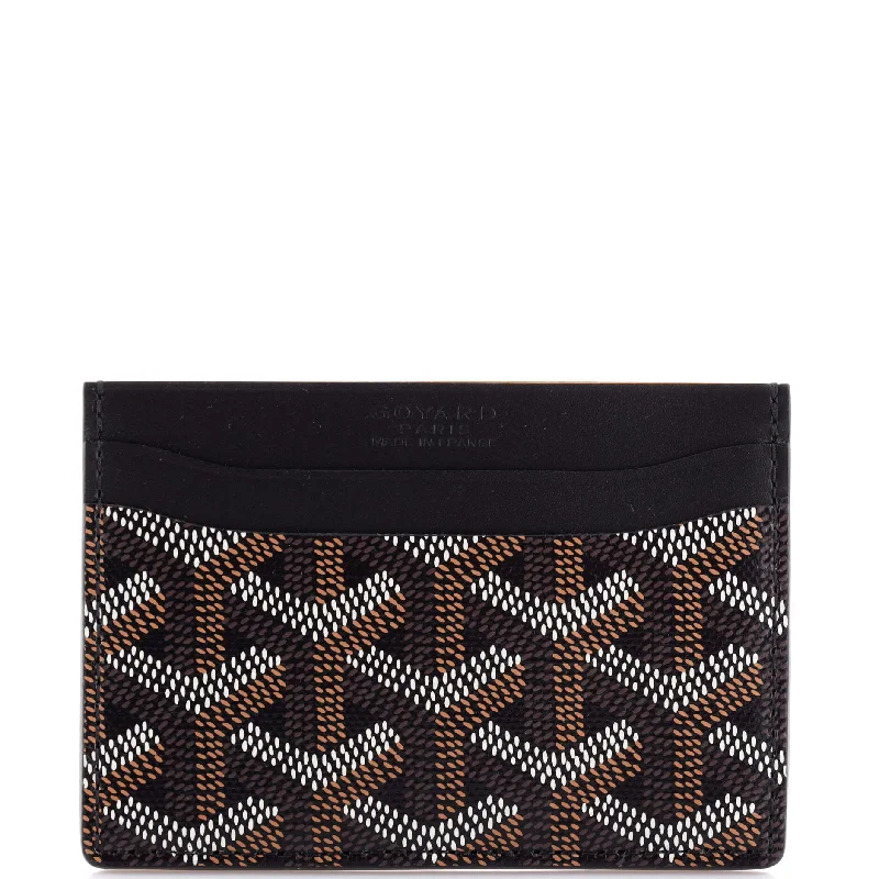 Women's money clip in a metallic sheen finishSaint Sulpice Card Holder Coated Canvas Women's money clip in a metallic sheen finishSaint Sulpice Card Holder Coated Canvas