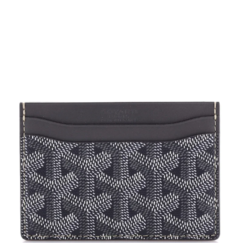 Women's money clip with a faux fur trim​Saint Sulpice Card Holder Coated Canvas