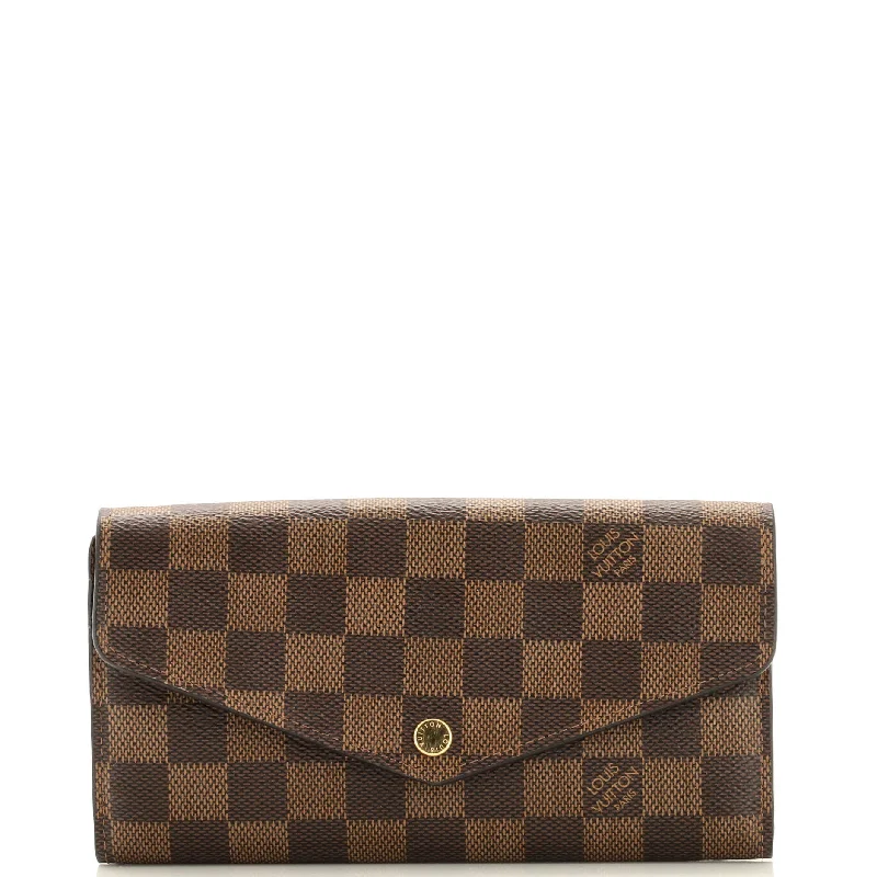 Women's money clip with a scalloped edge​Sarah Wallet NM Damier