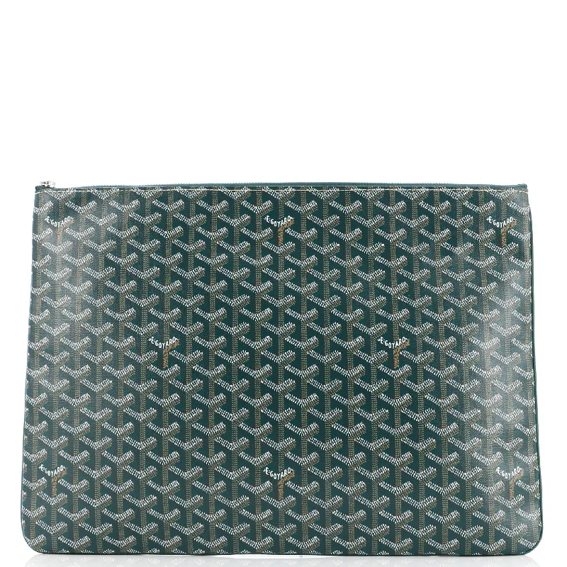 Women's money clip with a mirror on the back​Senat Zip Pouch Coated Canvas GM