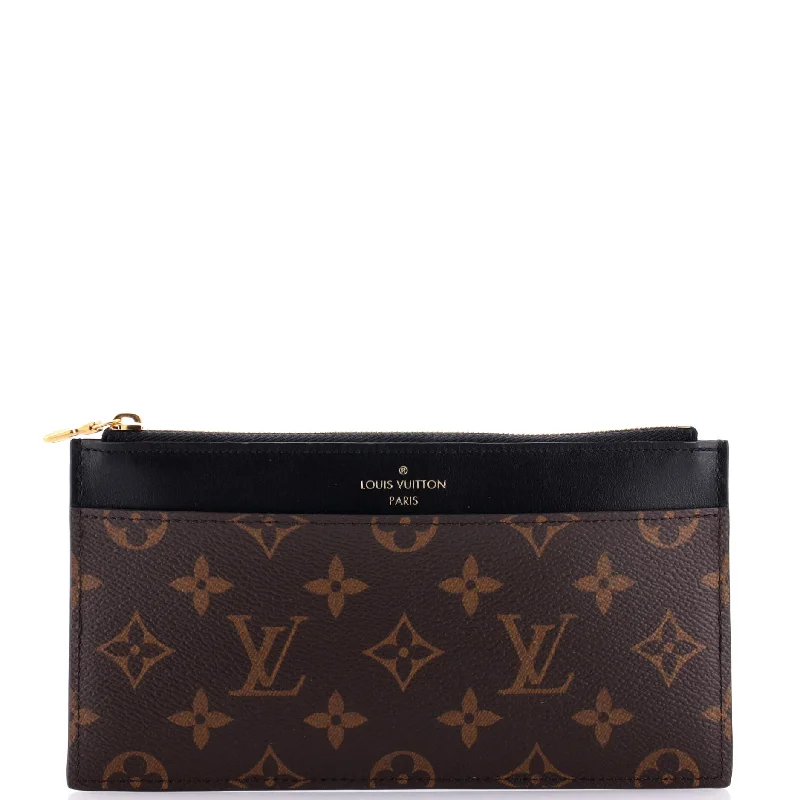 Sparkly women's money clip with rhinestones​Slim Purse Monogram Canvas