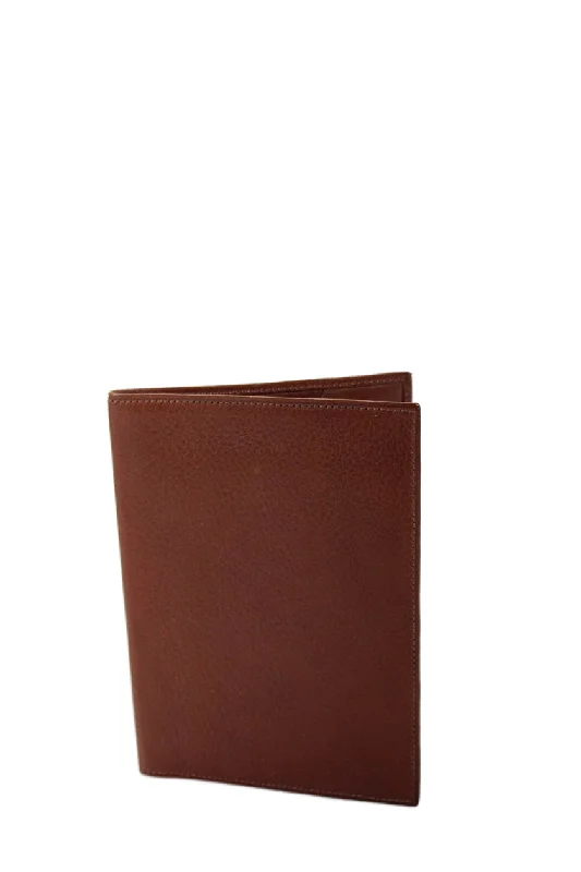 Women's money clip with a transparent acrylic design​Tardini Womens Leather Textured Flat Bifold Open Closure Card Case Wallet Brown