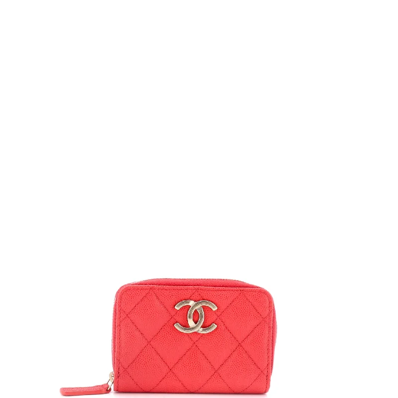 Women's money clip with a zodiac symbol designTextured CC Zip Coin Purse Quilted Caviar Small Women's money clip with a zodiac symbol designTextured CC Zip Coin Purse Quilted Caviar Small