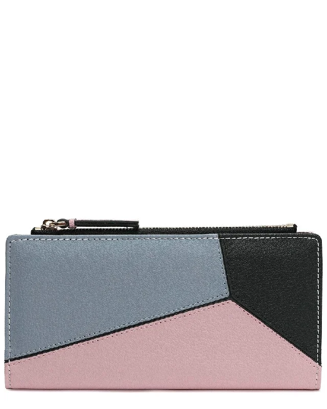 Women's money clip for a DIY - inspired styleTiffany & Fred Paris Color-Patch Long Leather Wallet Women's money clip for a DIY - inspired styleTiffany & Fred Paris Color-Patch Long Leather Wallet